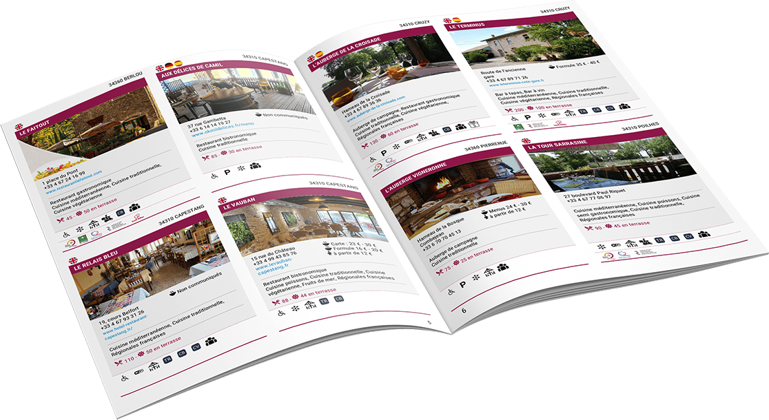 Guide restaurants - OT Canal du Midi